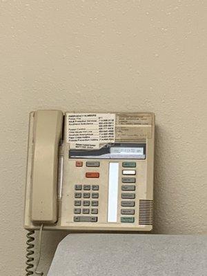 Outdated equipment pt 2. Looked newer than the 80s computer at reception though.