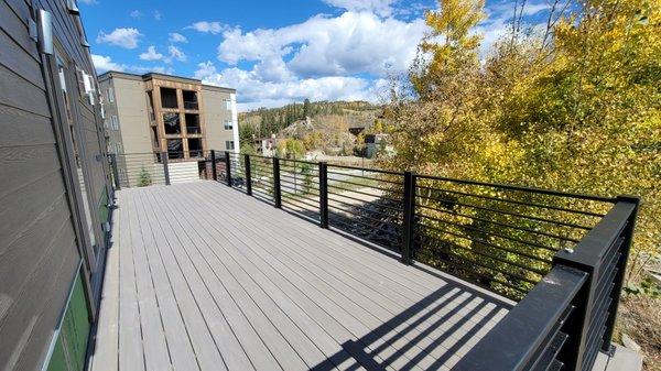 Commercial Deck Build and Timbertech PVC Decking installation.