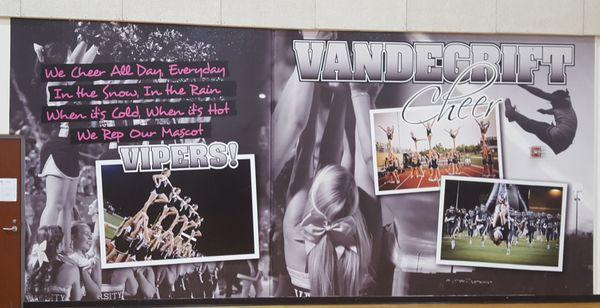 Vandegrift HS wall graphics