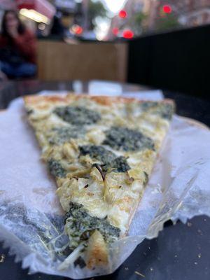 Artichoke and Spinach slice