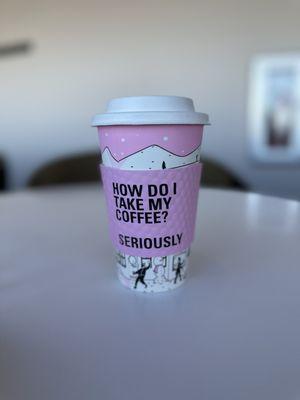 Sassy coffee sleeve