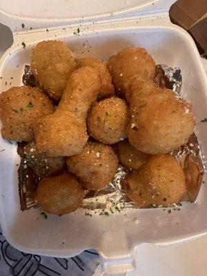 Deep fried mushrooms