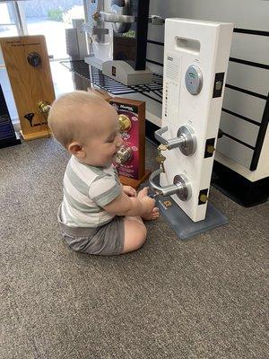 Our future little locksmith!!!