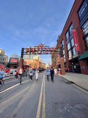 Outside of Busch Stadium