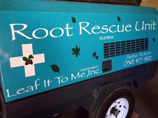 Adorable Root Rescue Unit! This piece of gear leaves roots safe while removing dirt and debris.