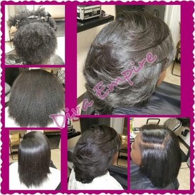 Silk Press on Natural Hair