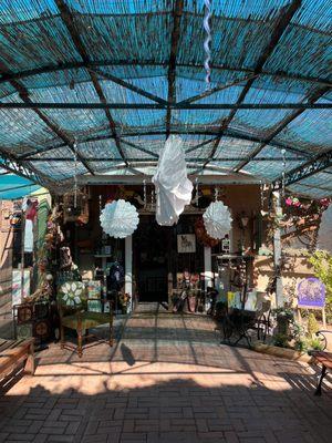 The cafes gift shop has eclectic and handmade treasures