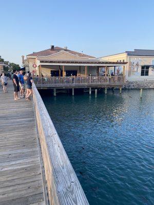 Back deck of Extreme Pizza