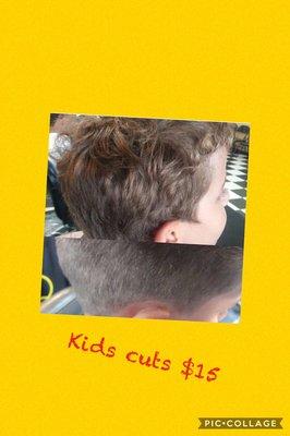 Kids cuts $15