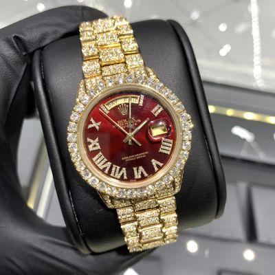 Custom DayDate Presidential 36mm Rolex. Fully Loaded with VS-1 Diamonds.