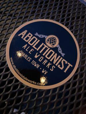 Sticker of Abolitionist Ale Works.