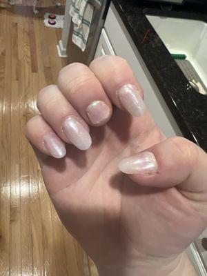 Nail broke after two days