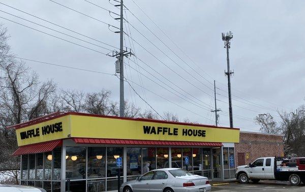 Outside of waffle house