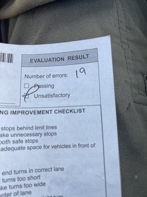 10 points for "driving to slow"  driving a tad bit slow being cautious = dangerous on the road???