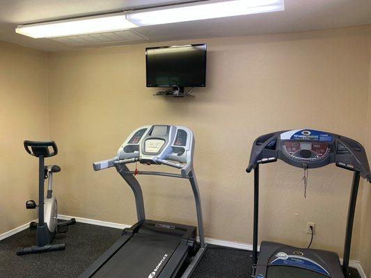 Newly installed fitness center for community residents