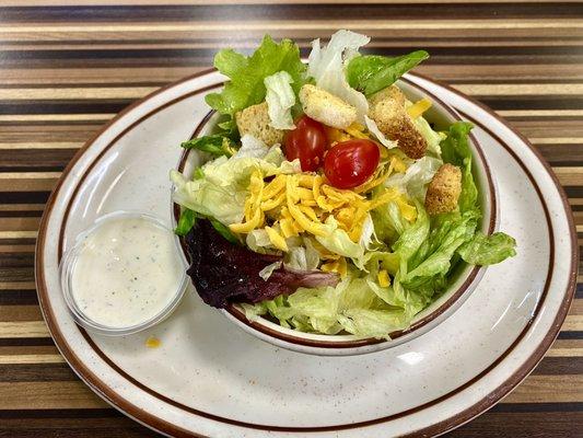 Salad with Ranch Dressing