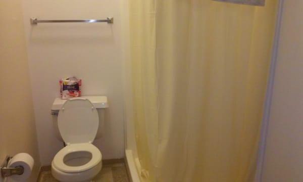 Here is your bathroom...its inside of the room