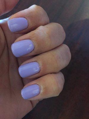 Manicure with shellac polish