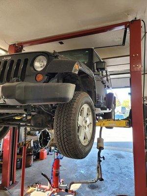 Jeep in for a new clutch