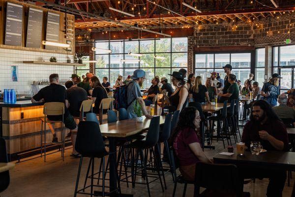 Discover the Aurora Arts taproom at Cerebral Brewing, where community and craft beer come together in a lively, artistic space!