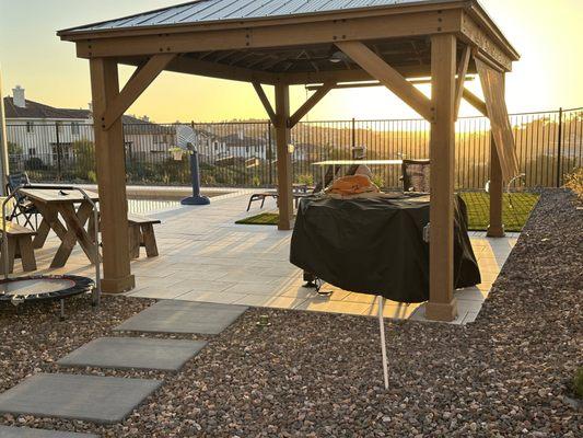 They helped us put up a Costco gazebo complete with electrical conduit and boxes