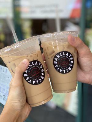 Creamy Caramel Iced Latte and Iced Brown Sugar Milk Tea