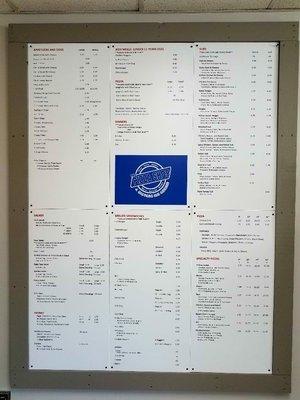 Our new menu board