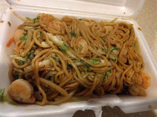 Shrimp lo mein