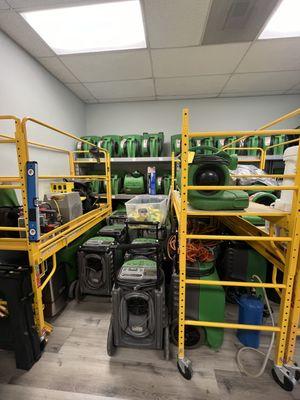 We keep our warehouse and equipment clean so its always ready for the next customer.