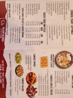 New menu