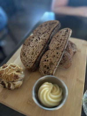 Bread service with honey butter and roasted garlic. Honestly I would have been thrilled even if this was the only thing I ate. Phenomenal