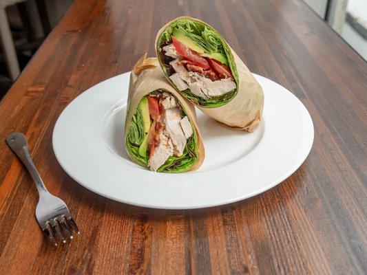 Platter or box lunch. Chicken avocado wrap. Roasted chicken breast. Real Avocado.