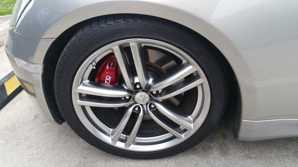 Unbeatable price for a set of wheels and upgraded G37S brake calipers for my G35 coupe.