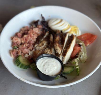 Cobb salad with chicken