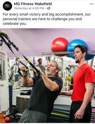 Get the best results with our MG Fitness Personal Trainers!