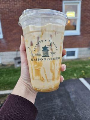 Iced caramel latte - indulgent and worth it