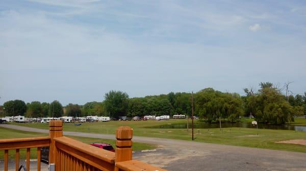 Looking East from the deck.