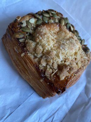 Pumpkin spice cream cheese croissant