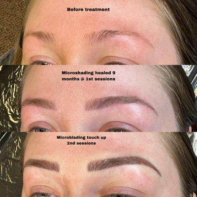 Microblading/shading combo