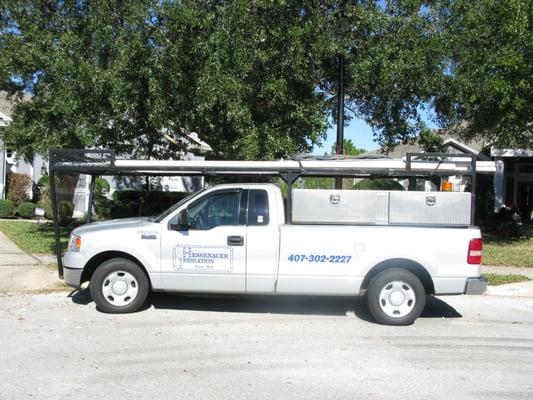 One of our well equiped service trucks