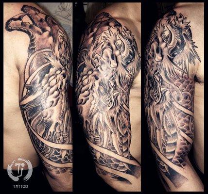 Dragon half-sleeve