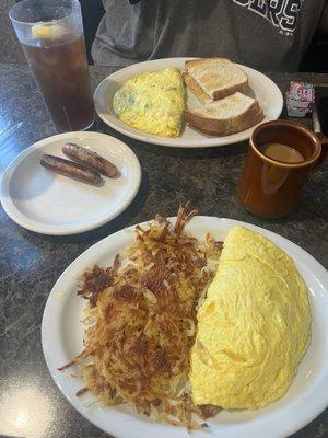 Irish Omelet and Western Omelet