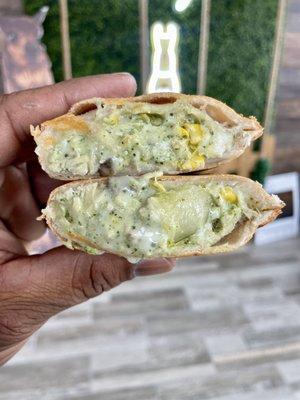 Chicken Pesto Empanada