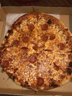 Ordered a pepperoni pizza and this is what I got.