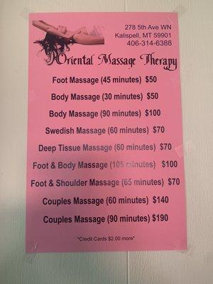 Oriental Massage Therapy