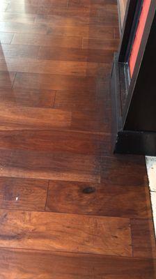 Dirty restaurant wood floors!?  We can help!