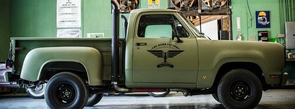 Cool Bomb Factory shop truck! Love this place!!