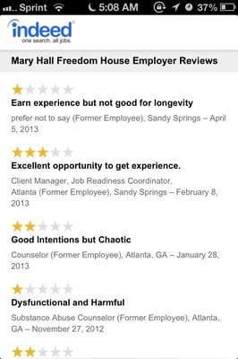 Employer reviews. I can't make this up!