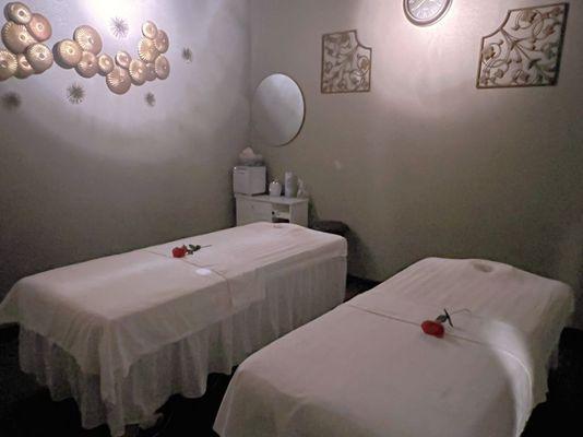 Couples massage room