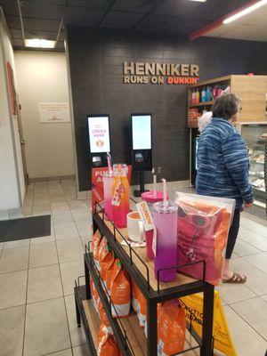 Order at kiosk (3) or wait in line for cashier